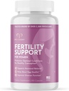胎児のビタミンを持つ女性のためのPromescent Fertilityサプリメント - 葉酸、鉄、ビタミンC / D / B6 / B12、亜鉛、Selenium&Ashwagandhaは、健康な排卵の概念と妊娠、120カプセルをサポート