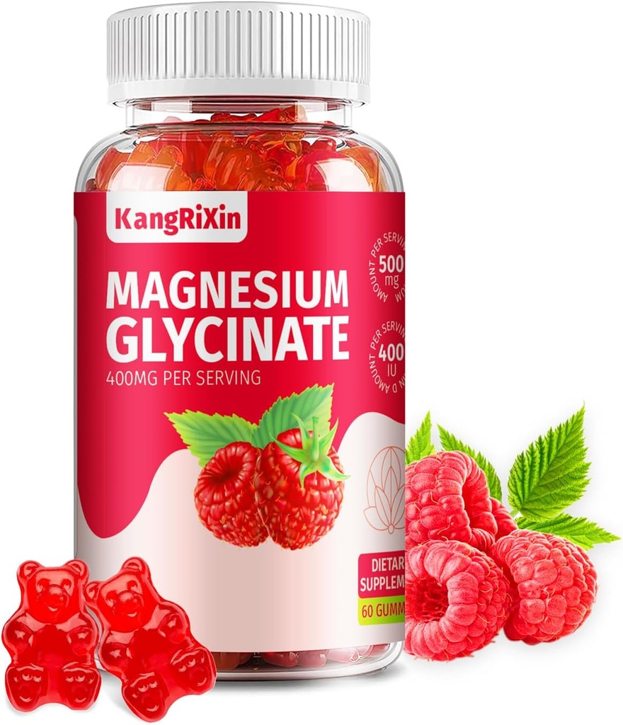 マグネシウムのGlycinateのガミー-大人のための砂糖の自由なマグネシウムの補足および子供、高吸収のマグネシウムのガミーゼラチンは放します(60の計算(1のパック)))
