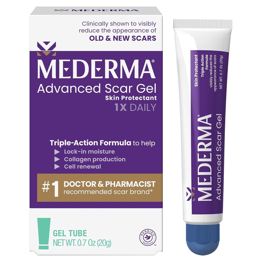 Medermaの高度の傷のゲル-古い及び新しい傷を扱います、アクネ、外科、焼跡、傷害及び伸張の印、0.70 Oz (20g)からの傷の出現を減らして下さい