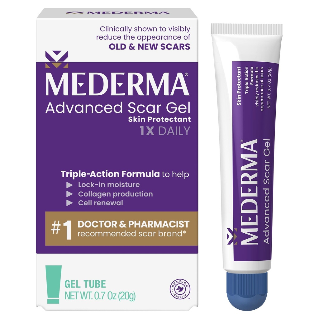 Medermaの高度の傷のゲル-古い及び新しい傷を扱います、アクネ、外科、焼跡、傷害及び伸張の印、0.70 Oz (20g)からの傷の出現を減らして下さい