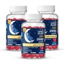 Mommy's Bliss Kids Sleep Gummies with Melatonin、サポートあなたの自然な睡眠プロセス、年齢3歳から大人まで、いちご味、砂糖1G、60ガミー(パッケージ3)