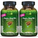 Irwin Naturals パワー へ 睡眠 PM - 120 液体の柔らかいゲル、2 のパック - Melatonin、GABA、Ashwagandha、Valeian Root & L-Theanine - 120 総サービング
