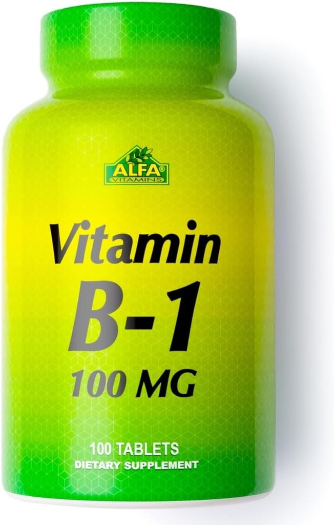 ALFA VITAMINSのビタミンB-1 100 Mg 100のタブレット。 ティアミン