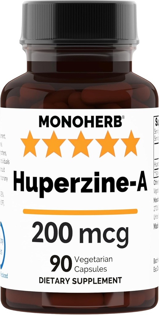 MONOHERB Huperzine-A 200mcg - 90ベジーカプセル