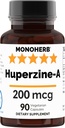 MONOHERB Huperzine-A 200mcg - 90ベジーカプセル
