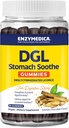 Enzymedica、DGL Stomach Soothe、Diglycyrrhizinated Licorice Gummiesのための消化器サポート及び腸の健康、チョコレート、74の計算