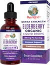 MaryRuth Organics Elderberry Syrup Extra Strength, USDA Organic Elderberry, Sugar Free Adult & Kids Immune Support Supplement for Age 1+, Clean Label Project Verified®, ヴィーガン, グルテンフリー, 2 Fl Oz