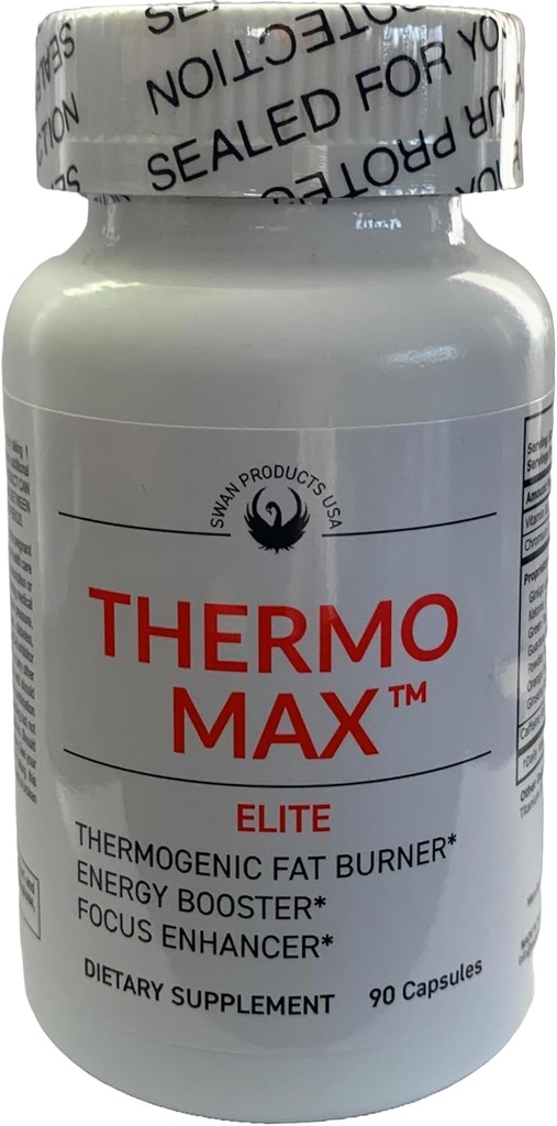 Thermo Max Elite - Thermogenic Fat Burner, Extreme Energy Boosters, Weight Loss, 90 Diet Pills