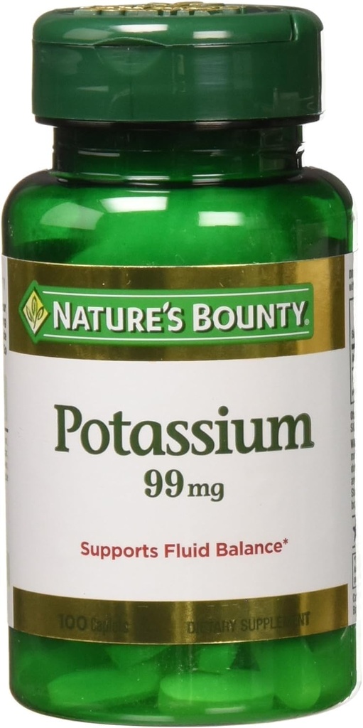 Nature's Bounty Potassiumグルコネート300カプレット(3 X 100カウントボトル)