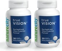 NatureCity True-Vision Eye Health Supplement - 高効力サフラン20mgの植物ベースのルテインとゼアキサンチン - ブルーライト保護、サポートセントラルとナイトビジョン(60ベジーカプセル)