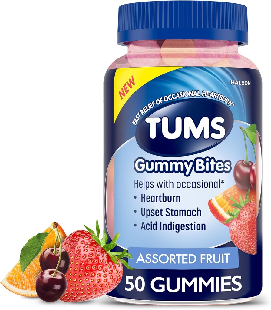 TUMS ガミー ビット 食餌療法 サプリメント のための 時事 心拍手 救済, アップセット 胃と 酸の消化不良, 分類された果実味 - 50 カウント
