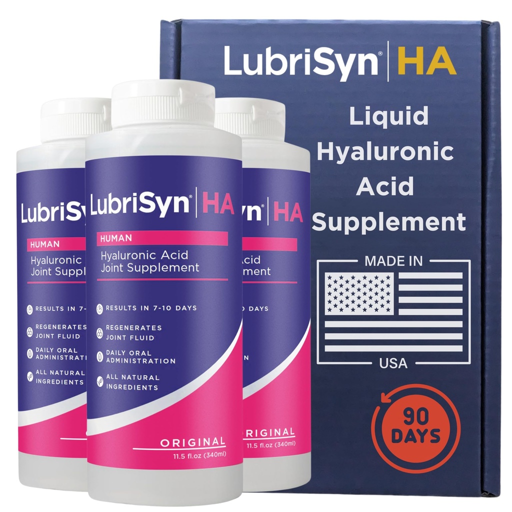 LubrisynのHyaluronic酸の口頭共同補足–人間のための液体HAの方式–共同サポート、移動性、柔軟性、男性及び女性のための水和及び健康な機能を促進する– 元3 x 11.5oz