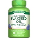Nature's Truth Flaxseed Oil Softgels | 90 カウント | コールドプレス、非GMO&グルテンフリーサプリメント