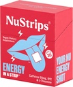 NuStripsTM 50mgカフェイン、L-テアニン&ビタミンB12の高速溶解エネルギーストリップ - ジッターやクラッシュなしでインスタントエネルギー&フォーカス - コーヒーよりも高速に動作します - レモンをリフレッシュ - 30ストリップ