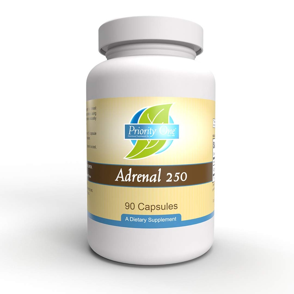 優先1つのビタミンのAdrenal 250mg 90のカプセルのAdrenalサポート