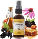Mickelberry Gardens Elderberry Honey Propolis Throat Spray - 自然免疫サポートと子供と大人のための脅威コート(2オンス)