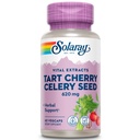 SOLARAY Tartチェリー&セルリーシード | 健康な尿酸レベル、関節、筋肉の回復と睡眠サポート | 60 VegCaps