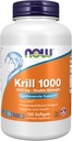 NOW食品は、Neptune Krill、ダブル強度1000mg、Phospholipid-Bound Omega-3、120 Softgelsを補います