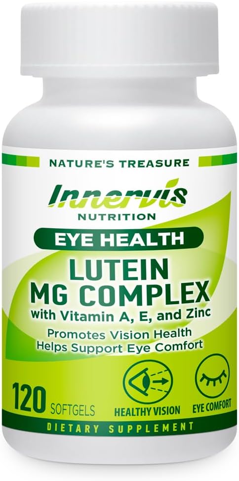 ルテイン&マグネシウム - 目の健康&快適サポート、抗酸化剤、120 Softgels