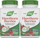 Nature's Way Herbal Hawthorn Berries、伝統心の健康サポート*、100ビーガンカプセル(パッケージ5月Vary)(パッケージ2)
