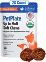 PetPlateは、犬、スキン&コートサポート、USDAオーガニックサプリメント、Grain-Free、Human-Grade、Salmon OilとBiotin、ペット用品(パック1、9.8オーアンス)のためのフッフソフト咀嚼まで対応しています。