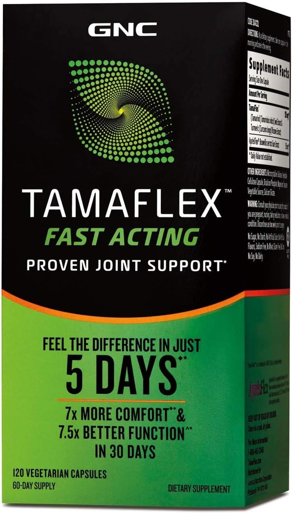 GNC TamaFlexの速い代理、共同サポート、120のベジタリアンのカプセル