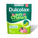 Dulcolax のサリンの Laxative の柔らかい咀嚼、Gentle の便秘の救助、混合された果実味、酸化マグネシウム 1200 の mg、60 の計算