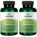 Swanson Tri-Fiberコンプレックス - シリウム、オアットブラン、およびアップルペクチンで作られた消化の健康サプリメント - (100カプセル) (2パック)