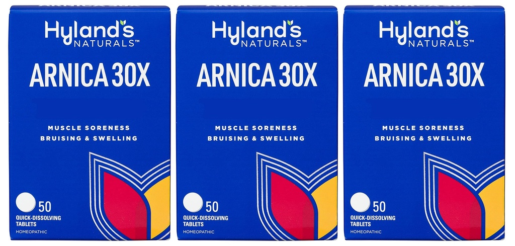 ハイランドのアルニカ30x 50錠(3パック=150錠)、ブルージング、腫れ、筋肉痛救済