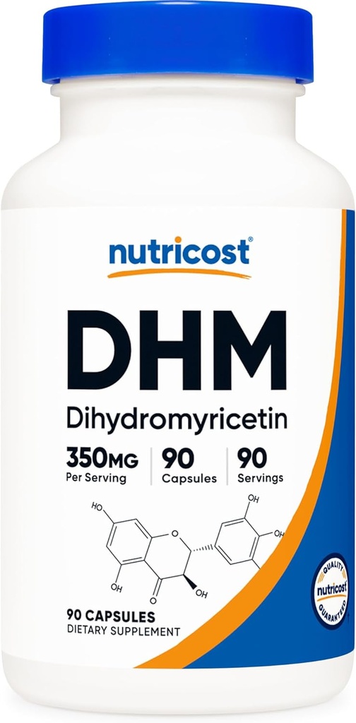 Nutricost Dihydromyricetin(DHM)カプセル(350mg、90カプセル) - ビーガン、非GMO、90のサービング