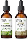 ワイルド&オーガニックグリーンティーTincture 2 fl oz & リコライスTincture 2 fl oz