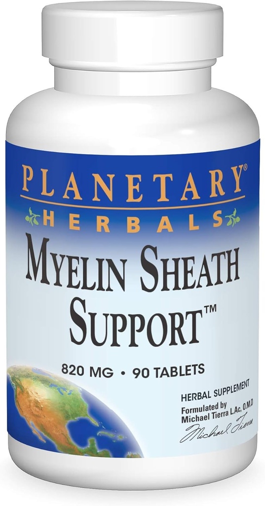 Planetary Herbals Myelin Sheath Support Tablets, 90 Count