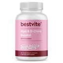 BESTVITE Myo&D-Chiro Inositol(120 ベジタリアンカプセル) - 40:1 比率 - ない Stearates - 完全菜食主義者の非GMO - グルテンフリー