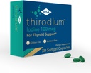 Thirodium - Thyroidサポートサプリメント - 100mcgイオドイン(ソジウムイオトラント) - 増加吸収のための30ソフトゲルカプセル - グルテンフリー、ラクトースフリー、砂糖フリー、非GMO