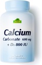 アルファビタミンによるカルシウム600mg + D3栄養補助食品 - 健康な骨 - 健康な胸 - 健康な心臓 - 健康な神経系-100錠