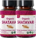 Shatavari 120錠 | アスパラガスレーカス(Shatavari) | USDA オーガニック認定 | 女性の健康と免疫システムをサポート | ダイエットサプリメント 120tab - 2パック
