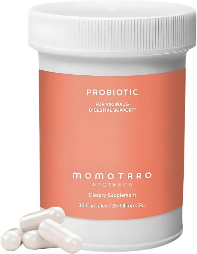 女性腟及び消化器補足のためのMOMOTARO APOTHECAの有機性プロバイオティクス、25のビリオンCFU - プレバイオティクス及びLactobacillusのブレンドの補足-フェミニン健康な腟の臭気及びFlora - 30のカプセル