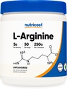 Nutricost L-Arginine(250グラム) - 純粋なL-Arginineパウダー - 5000mg / サービング:50