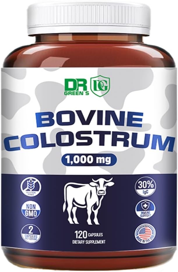 VITAMISANのColostrumの補足、120のカプセル、サービングごとの1,000mg、30% IgGの免疫グロブリン、BovineのColostrumの粉のカプセル非GMOのグルテンフリー、米国は出ました