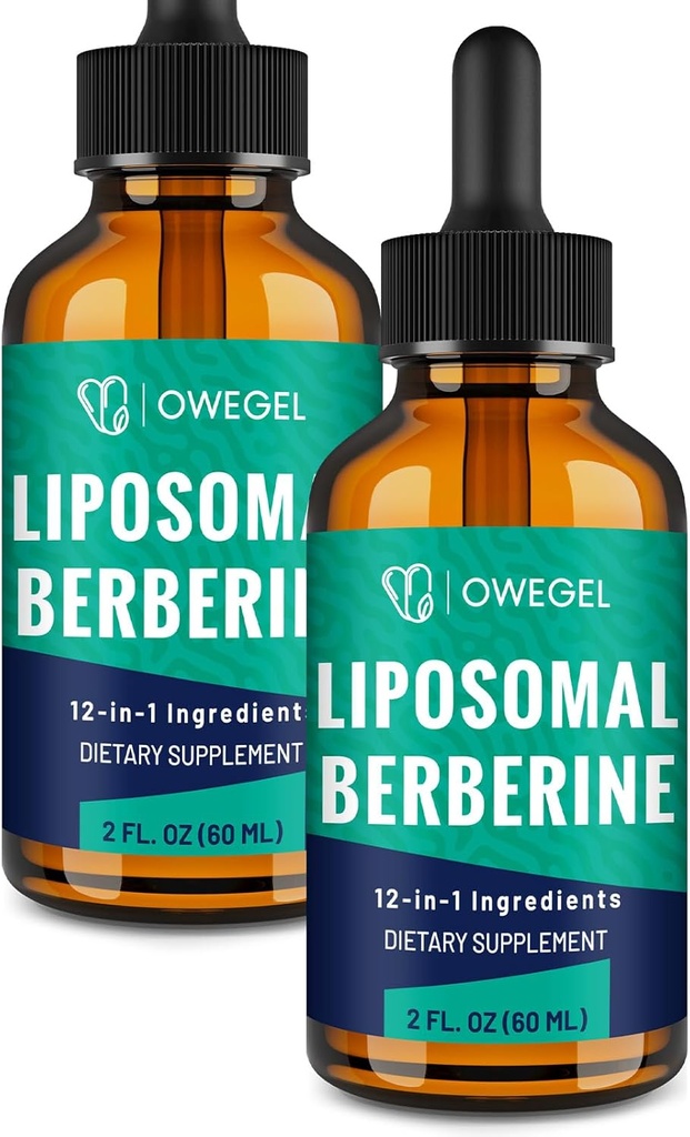 Liposomal Berberine HCLの液体の低下–Ceylon Cinnamon、ビター・メロン、緑茶及び多くが付いている高度12-in-1草の方式– 4つのF Oz