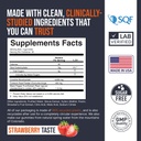 EcoWiseウェルネスクレアチンモノハイドグアミー5000mg、男性と女性のためのChewables、砂糖無料ガミー - 121カウント、新鮮なイチゴ