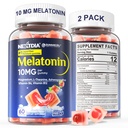 大人のための2つのパックの砂糖の自由なMelatoninのグミー10mg 20mgのマグネシウムのGlycinateのMelatonin、Ashwagandha、L-Theanine、B6、B12の深い弛緩、酸化防止剤、ビーガン、120日のためのレモン バルムおよびChamomile