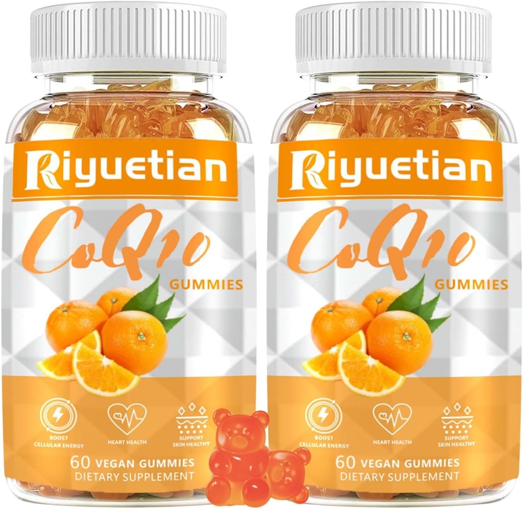 2パックCOQ10のグミー-CoQ10 500mg + Omega-3 EPA/DHA +マグネシウムのGlycinate +亜鉛クエン酸塩、中心の健康、エネルギー生産、免疫システム及びミネラル吸収を支えるため