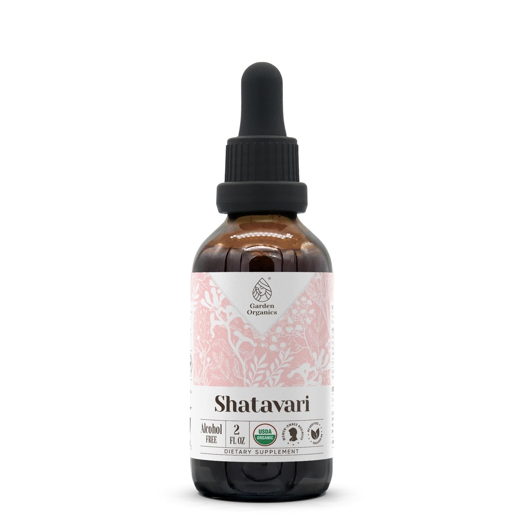 Shatavari USDA オーガニック アルコールフリー エキス | 栄養補助食品・高周波焼入れ | 天然認証 有機性シャタバリ(アスパラガス) 乾燥根(2oz)