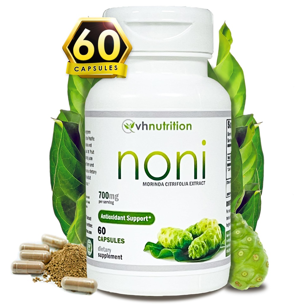 VH栄養のNONIのカプセル  700mgのMorindaのクエンティフォリアのエキスの丸薬  健康、エネルギーおよびVitalityを支える自然な酸化防止の補足  60のカプセル