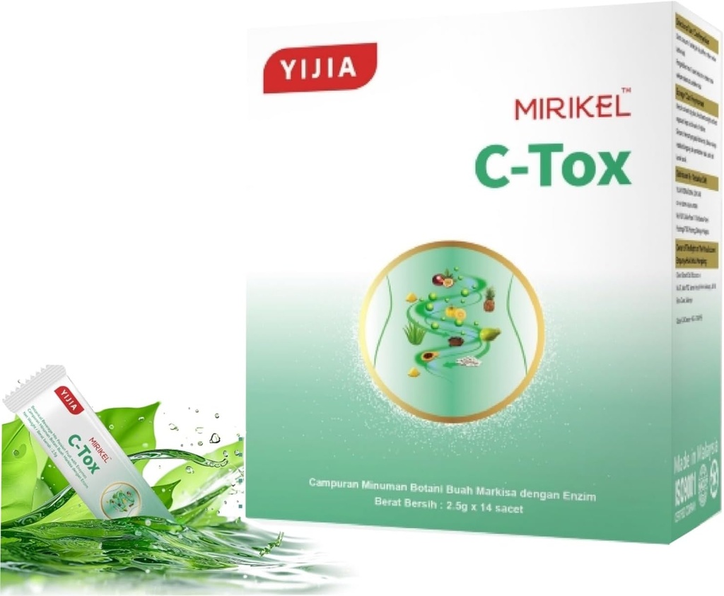 Usowayヘルスケア製品、毎日のデトックス&ダイジェクションサポート - ブロッティング救済のための天然繊維ブレンド、エネルギー&ライトライフスタイル。(14スティック、C-TOX)