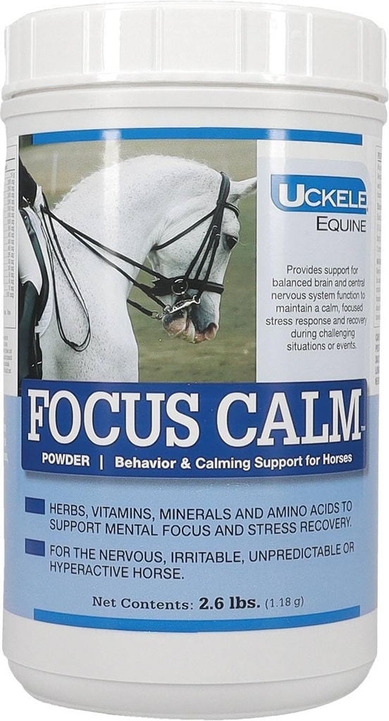 Uckele 焦点のカルムの馬の補足-馬のためのカルムおよび行動の補足- Equine のビタミン及びミネラル補足- 2.6 ポンド(lb)