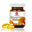 有機レシのきのこの胞子オイルの補足USDAのGanoderma Lucidumのエキスのカプセル・免疫システムWellness&Liverサポート-Veganの非GMOのグルテンフリー、30の野菜のSoftgels