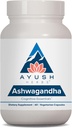 Ayush Herbs Ashwagandha Capsules - Ashwagandha for Men & Women, Ashwagandha Supplements, Pure Ashwagandha Root Powder for Stress, 500mg per Pill - 60 Vegetarian Caplets (1 Count)