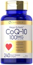 カルライルコQ10 100mg | 240 Softgels | メガQ-Sorb Coenzyme Q-10 | ブラックペッパーエキス配合 | ノンGMO、グルテンフリーサプリメント